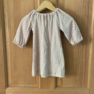 Milkbarn Baby Girl Mauve Polka Dot Dress with Bloomers New with tag 3-6 months